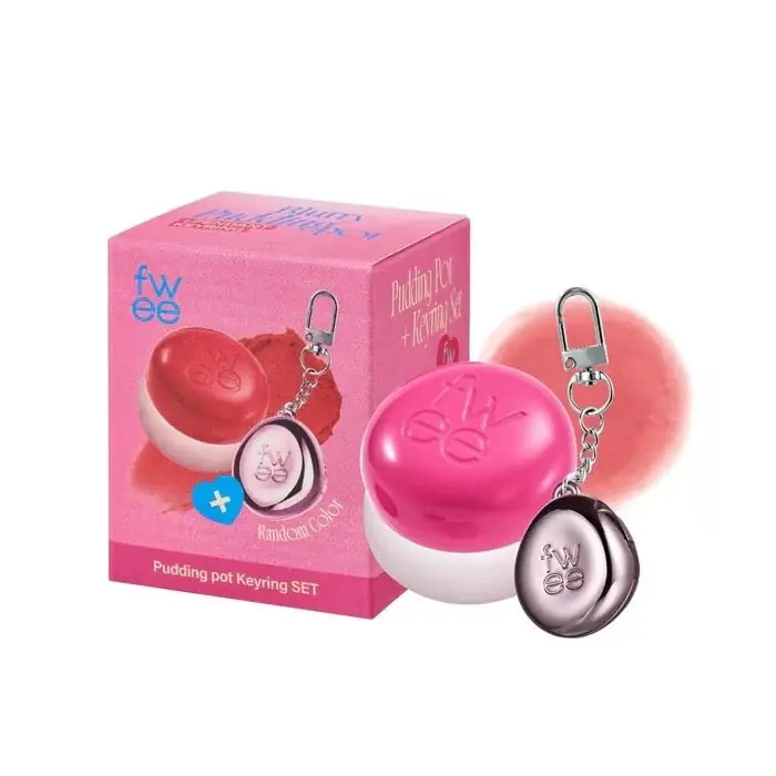 KEYRING LIP & CHEEK BLURRY PUDDING POT PK02 SKIRT - Blush 2 In 1 Cu Breloc Pentru Retusuri Reducere extra