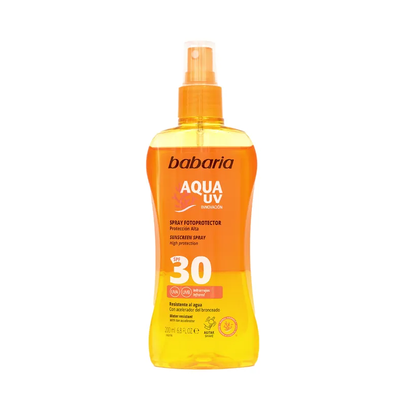 Ofertă Spray bifazic pentru corp cu protectie solara SPF30, 200 ml, Babaria