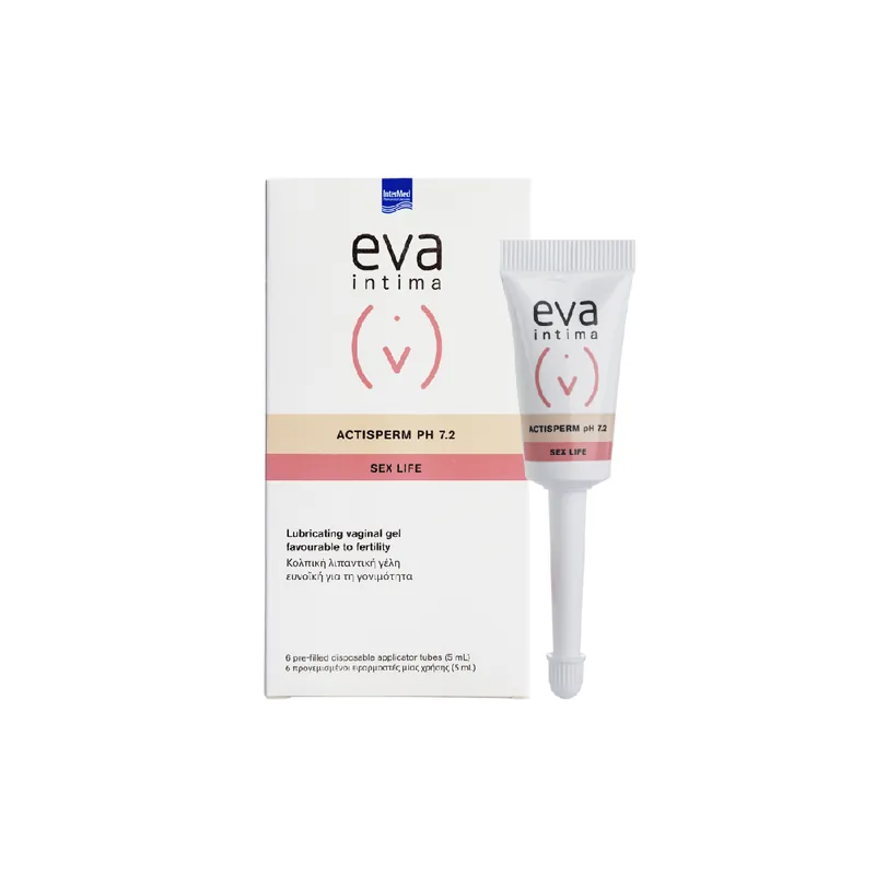 Gel lubrifiant ActiSpermpH 7.2, 6 aplicatoare*5 ml, Eva Intima Lichidare de stoc