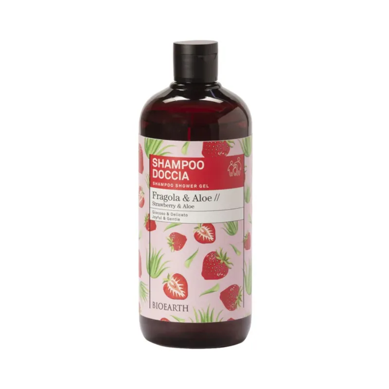 Bioearth Sampon si gel de dus cu Aloe si capsuni 500 ml Comandă acum