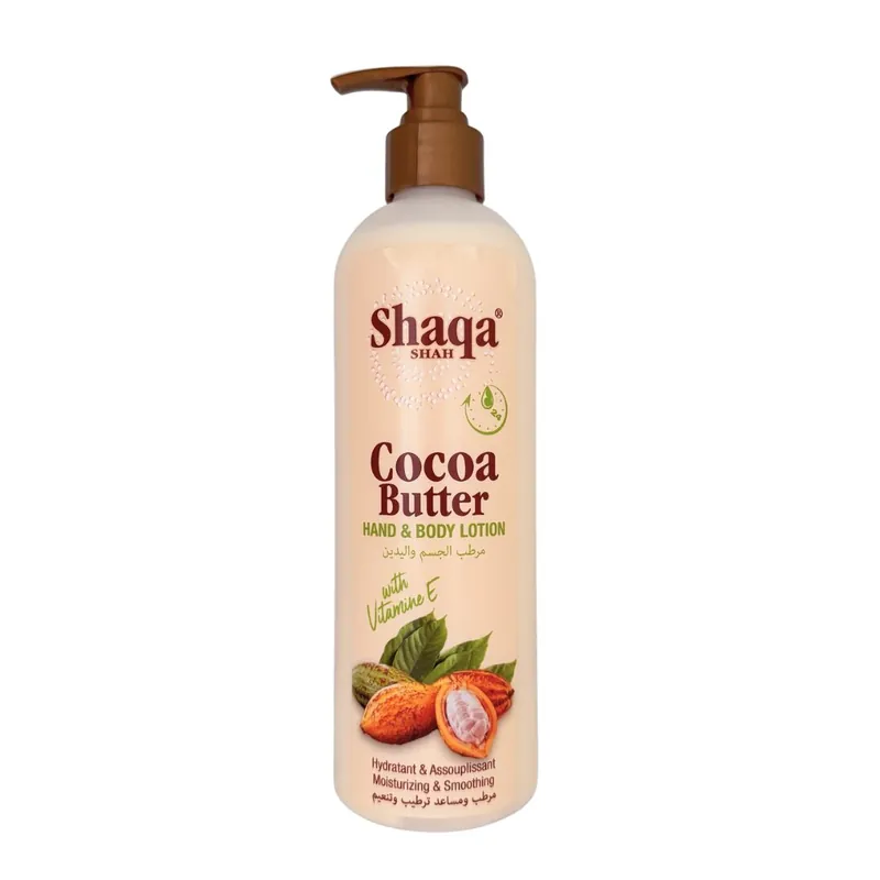 Cel mai bun preț Shaqa Shah Lotiune de corp si maini cu unt de cacao 500 ml