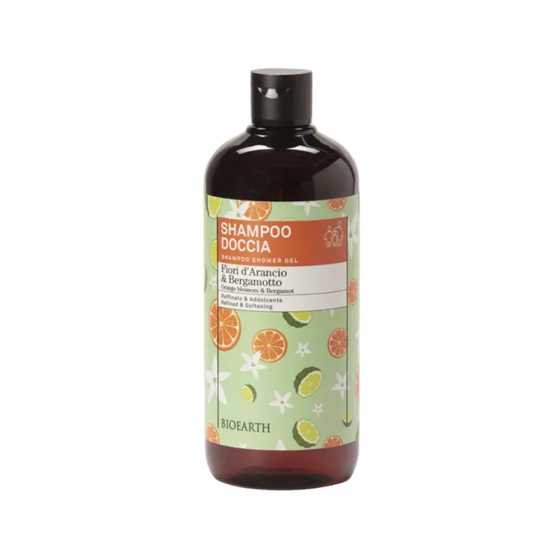 Premium Bioearth Sampon si gel de dus cu flori de portocal si bergamota 500 ml