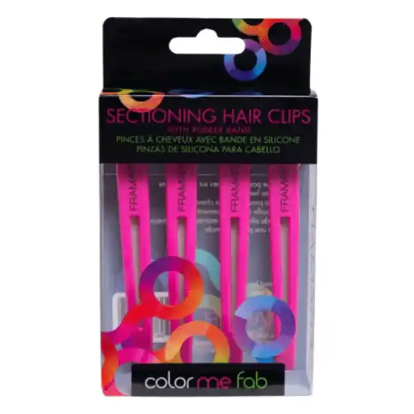 Set clipsuri pentru par Framar Super Sectioners Pink 4 buc Plată sigură