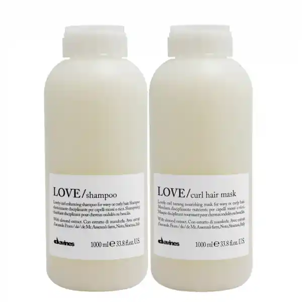 Davines - Pachet pentru par cret / ondulat Love Curl Sh 1L+Masca 1L Ofertă exclusivă
