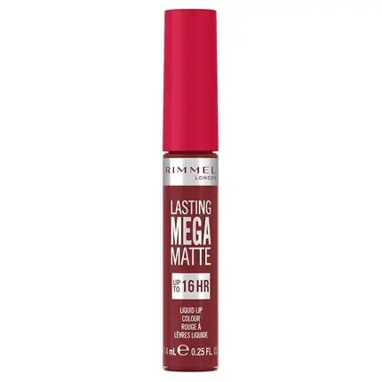 Ruj lichid, Rimmel London, Lasting Mega Matte, Ruby Passion, 7.4ml Lichidare de stoc
