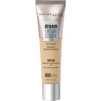 Fond de ten, Maybelline New York, Dream Urban Cover, Soft Tan, 30ml Cel mai bun preț