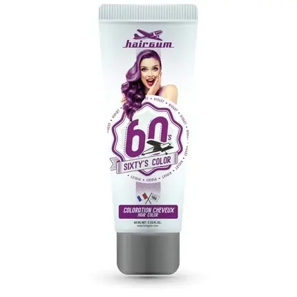 Cremă colorantă păr, Hairgum, Violet Sixty‘S, 60ml Livrare expres