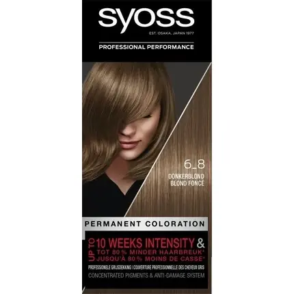 Cel mai bun preț Vopsea de păr, Syoss, 6-8 Blond Închis