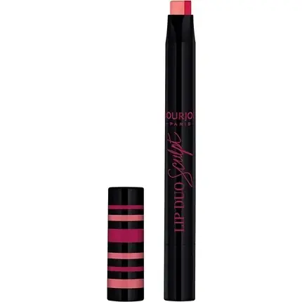 Reducere de preț Ruj, Bourjois Lip Duo Sculpt, Grenade-in Raspberry