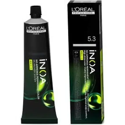 Vopsea de păr, L‘Oréal, Inoa Color 5.3, șaten deschis auriu Cel mai bun preț
