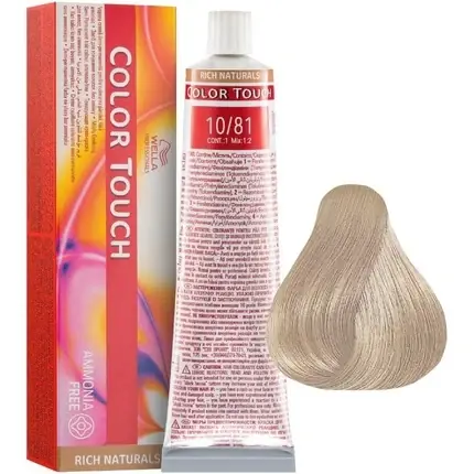 Mai ieftin Vopsea de păr semipermanentă, Wella, Color Touch 10/81, Blond Perlat Cenușiu