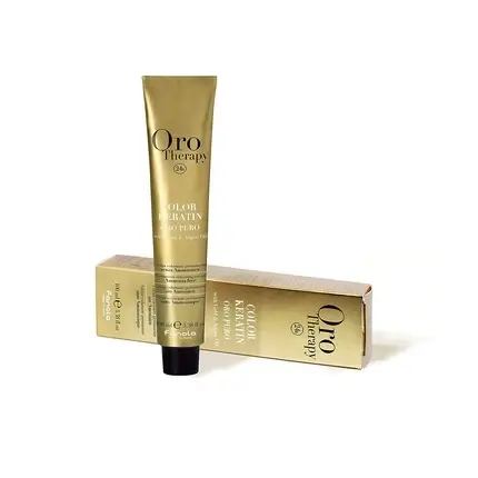 Vopsea păr Fanola Oro Therapy Keratin 7.3 Blond Mediu Auriu 100ml Lichidare de stoc