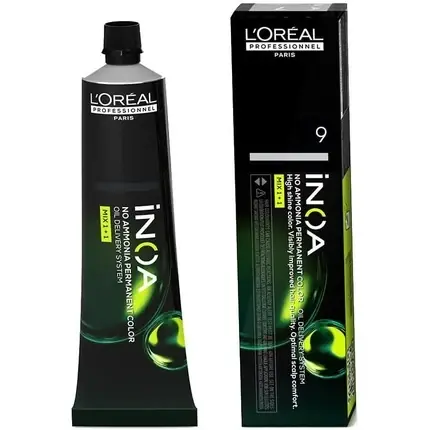 Nu rata Vopsea de păr, L‘Oréal Professionnel, INOA 9 Blond Foarte Deschis