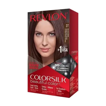 Vopsea de păr, Revlon Colorsilk, 27 Castaniu Închis Expediere rapidă