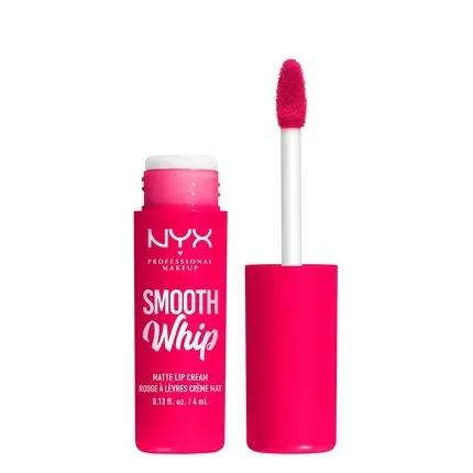 Calitate înaltă Ruj lichid, NYX, Smooth Whipe Mate, fuchsia fierbinte, 4ml