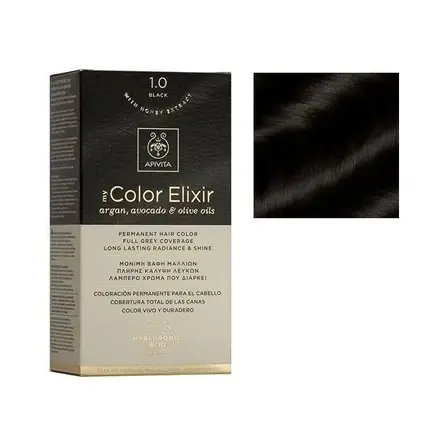 Calitate înaltă Vopsea de păr permanentă, Apivita My Color Elixir, ulei de argan