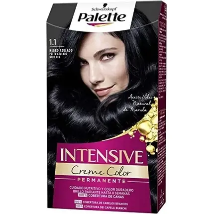 Preferatul clienților Vopsea par, Schwarzkopf, Palette Intense, ton albastru negru