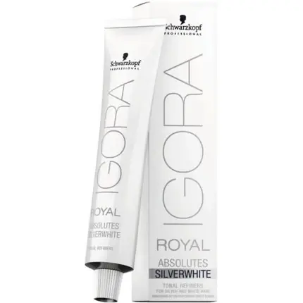 Vopsea de păr, Schwarzkopf, Igora Royal Silverwhite, gri ardezie, 60ml Cumpără online