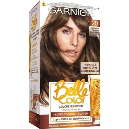 Reducere extra Vopsea păr, Garnier Belle Color, maro deschis natural