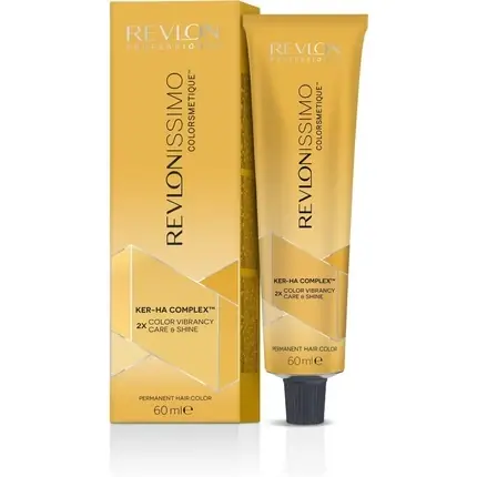 Lichidare de stoc Vopsea de păr, Revlon Revlonissimo Colorsmetique, 60ml, castaniu deschis auriu cupru
