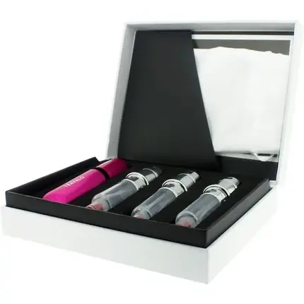 Atomizor parfum Travalo, set, roz fluorescent Popular