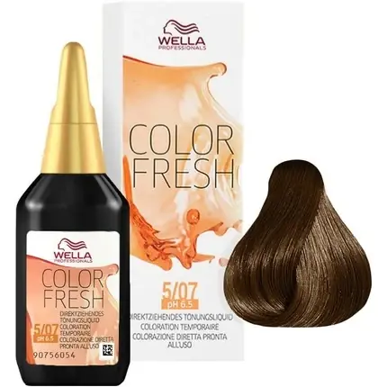 Vopsea semipermanentă, Wella, Colour Fresh, castaniu deschis natural 75ml Livrare rapidă