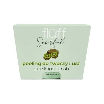 Scrub facial, Fluff, kiwi, 50ml Ultima șansă