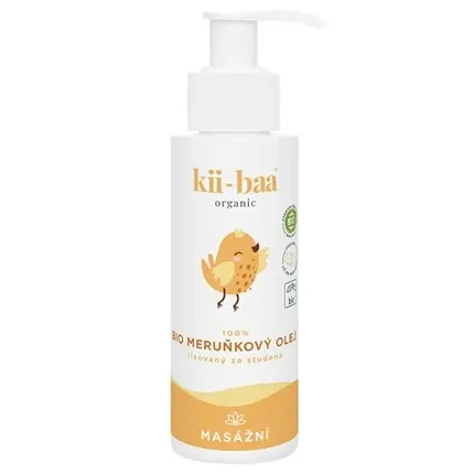 Ulei masaj, Kii-Baa Organic, 100% caise, 100ml Ultima șansă