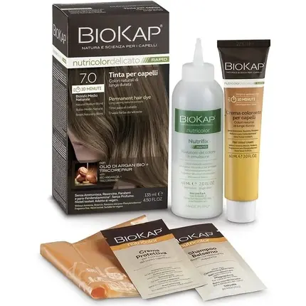 Vopsea de păr, Bios Line Biokap, 7.0 Blond Mediu Popular