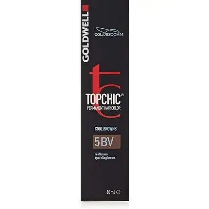 Vopsea de păr, Goldwell Topchic, Sparkling Brown 5BV, 60ml Chilipir