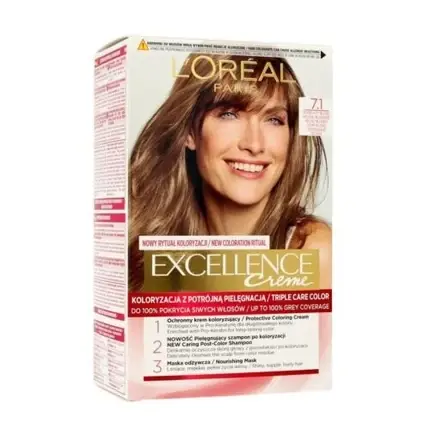 Vopsea de păr, L‘Oréal Paris, Excellence Creme, blond cenușiu Plată securizată