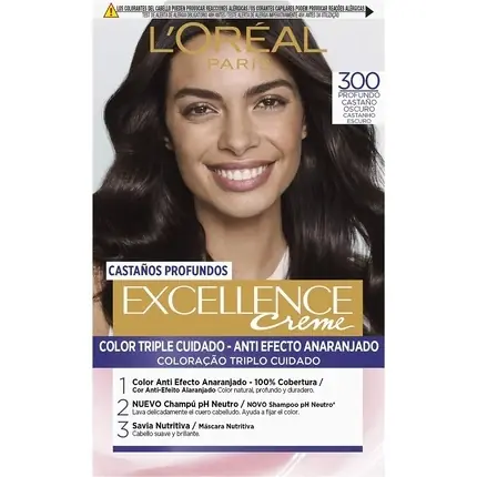 Ultima șansă Vopsea de păr, L‘Oréal Paris, Excellence Brunette, castaniu închis