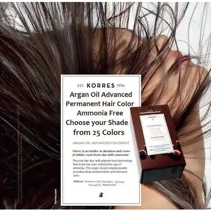 Vopsea de păr, Korres, Argan Oil, tehnologie Pigment-Lock Ieftin