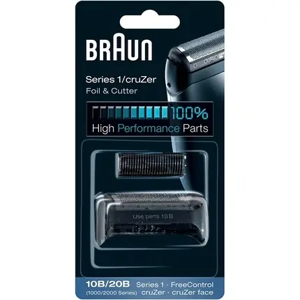 Plată sigură Cap de ras, Braun, Series 1, Folie & Cutter, 10B/20B