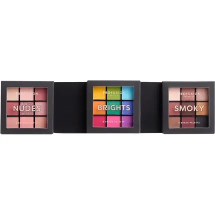 Set farduri de pleoape, Profusion Cosmetics, multi-finish, 3 bucati Comandă acum