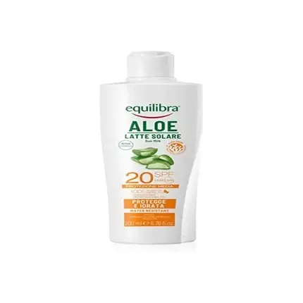 Cremă solară Equilibra, SPF 20, Aloe Vera, 200ml Nu rata