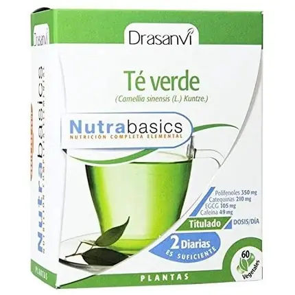 Supliment alimentar, Drasanvi, Nutrabasics Ceai Verde, 60 capsule Retur ușor