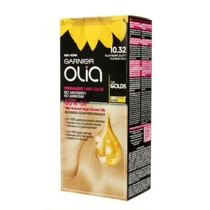 Ofertă specială Vopsea de păr, Garnier, Olia, 10.32 Auriu Platinat