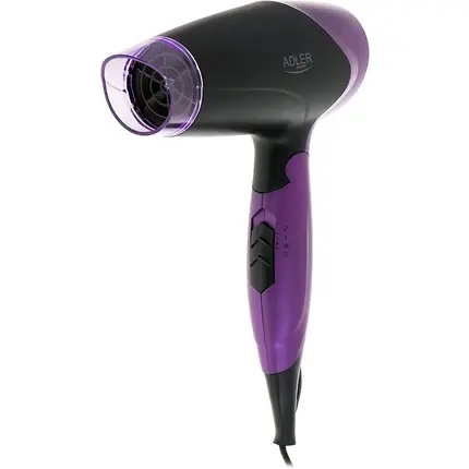 Ultima șansă Uscător de păr, Adler AD 2260, 1600W, negru/mov