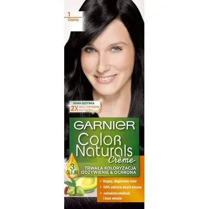 Vopsea de păr, Garnier, Color Naturals, negru Cumpără online