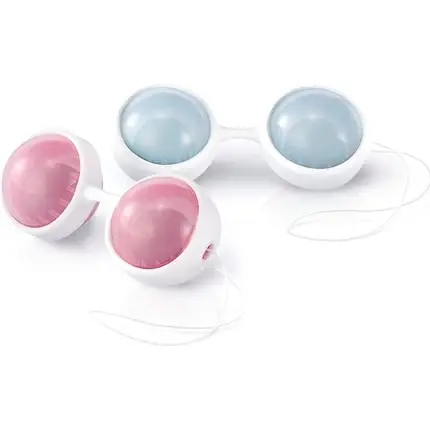Bile Kegel, Lelo, Beads, silicon, alb-roz Ofertă exclusivă