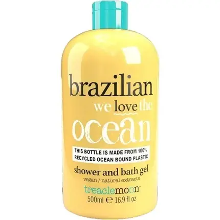 Livrare rapidă Gel de duș, Treaclemoon, Brazilian Ocean, 500ml, galben