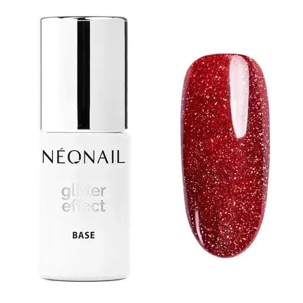 Cel mai vândut Bază ojă, Néonail, Glitter Effect, roșu, 7.20 ml