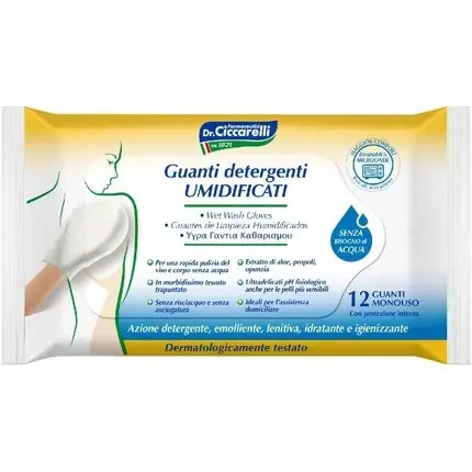 Cel mai bun preț Manusi umede, S.O.S Dr. Ciccarelli, 12 buc, igienizare