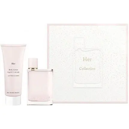 Set Parfum, Burberry, Her, 50 ml + Loțiune de Corp 75 ml, roz Plată sigură