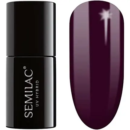 Noutate Lac Unghii Semilac 099, UV, 7ml, mov închis