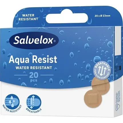 Plasturi Salvelox Aqua Resist, bej, rezistenți Ofertă limitată