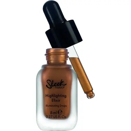 Nu rata Iluminator lichid, Sleek Makeup, Highlighting Elixir, auriu, 8ml
