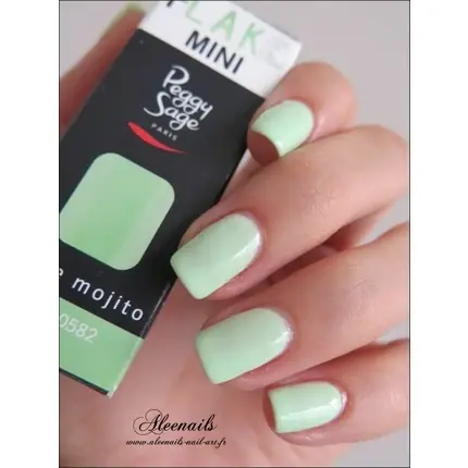 Ojă Semipermanentă, Peggy Sage, Mini, Verde Mentă Ofertă de sezon