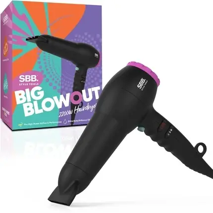 Retur ușor Uscător păr, Sbb, Big Blowout, negru 2200W